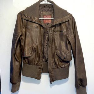 Women’s Polo club faux leather jacket